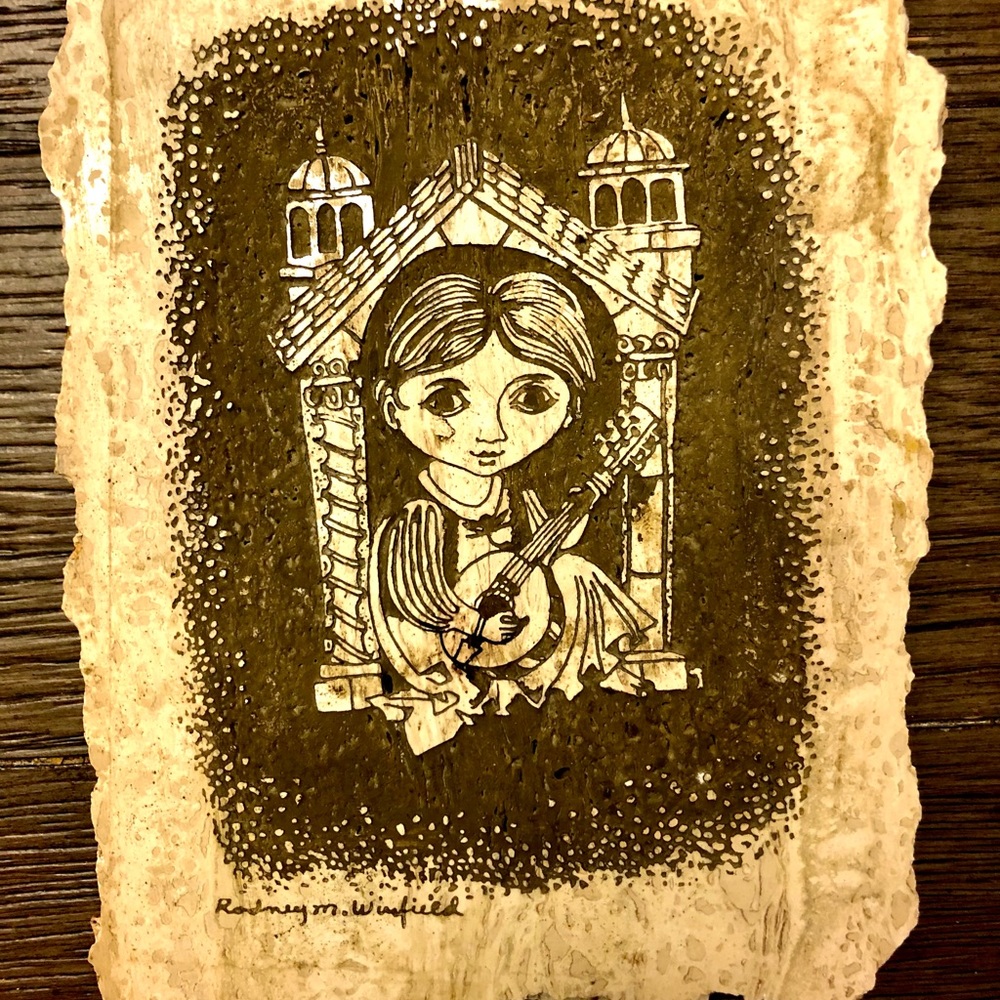 Rodney M Winfield Travertine Tile Art